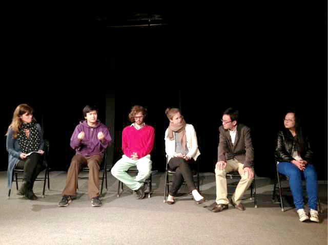 Reading of selected excerpts _ playwright